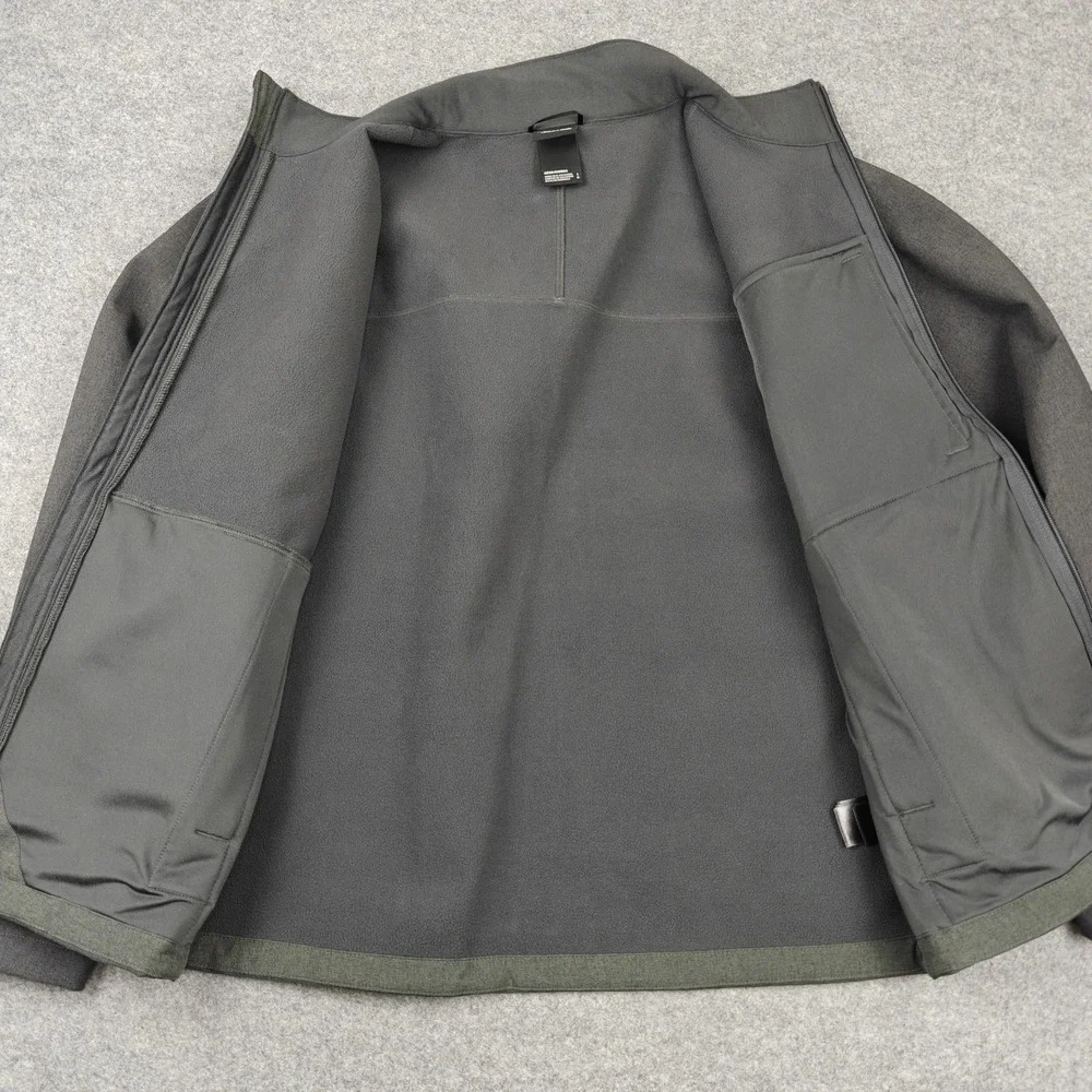The North Face‎ Jacket Mens Large Gray Windwall Softshell Full Zip NF0A4R2ADYZ